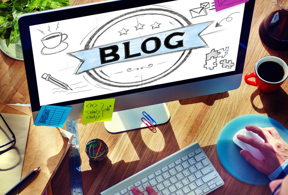 Blog Blogging Online Design Web Page Website Concept