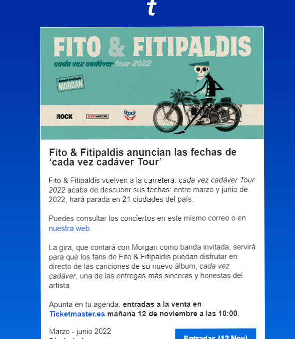 Newsletter Fito y Fitipaldis