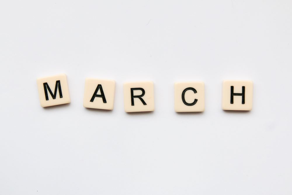 Calendario de email marketing para marzo